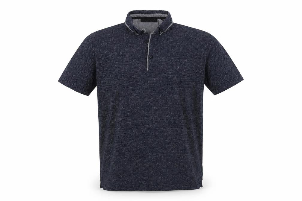 Dissident Mens Blue Cotton Polo Size M Collared Button