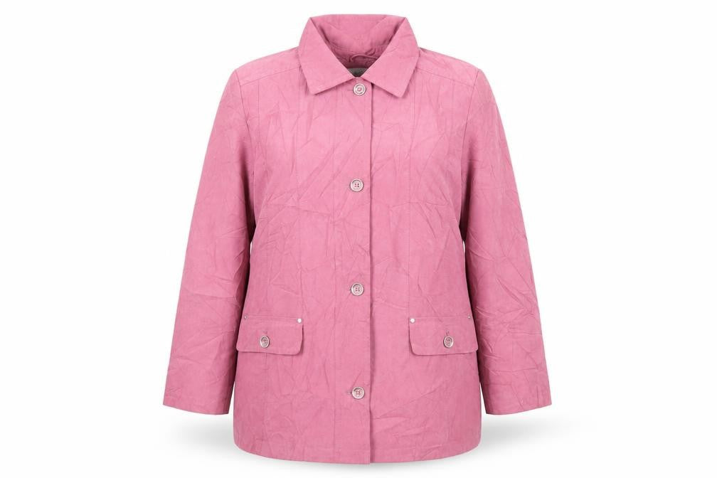 EWM Womens Pink Jacket Blazer Size 16 Button
