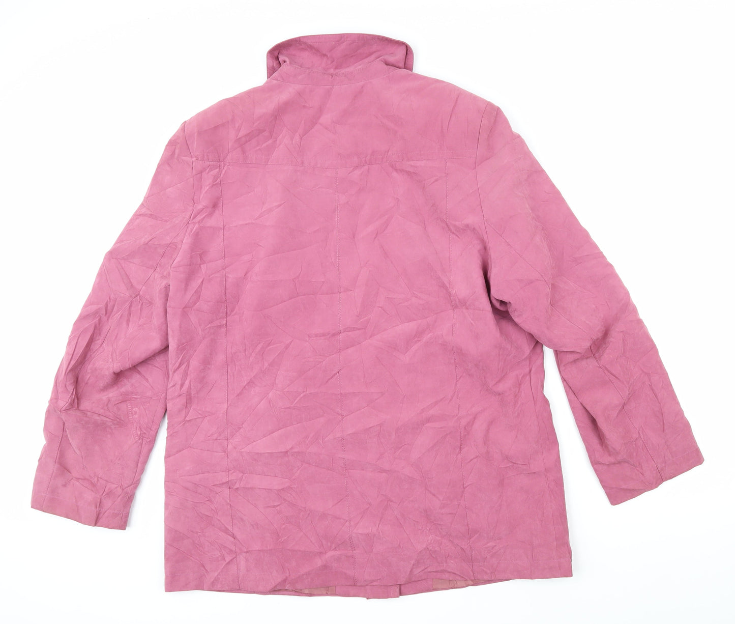 EWM Womens Pink Jacket Blazer Size 16 Button
