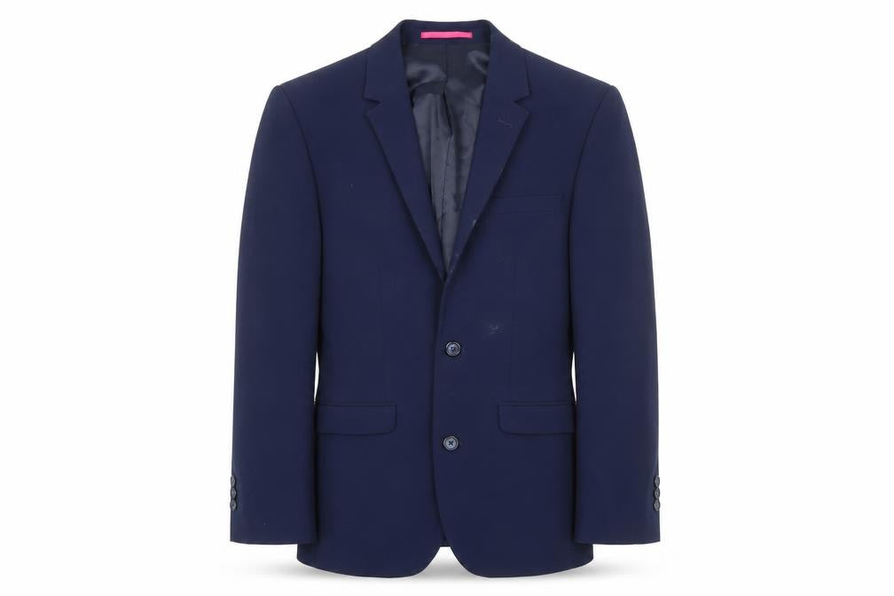 OneSix5ive Mens Blue Polyester Jacket Blazer Size 34 Regular