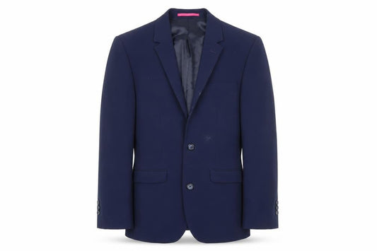 OneSix5ive Mens Blue Polyester Jacket Blazer Size 34 Regular
