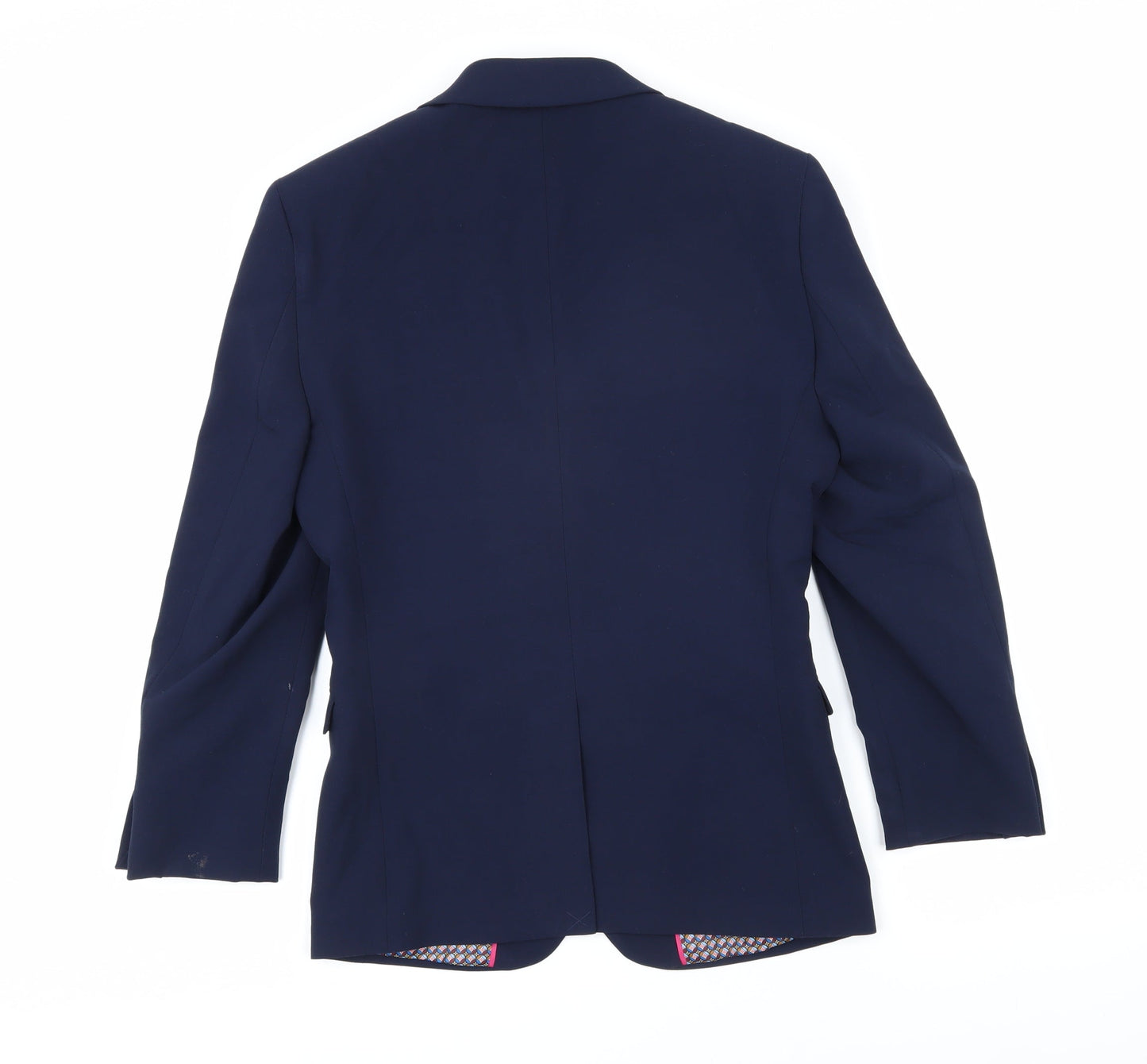 OneSix5ive Mens Blue Polyester Jacket Blazer Size 34 Regular
