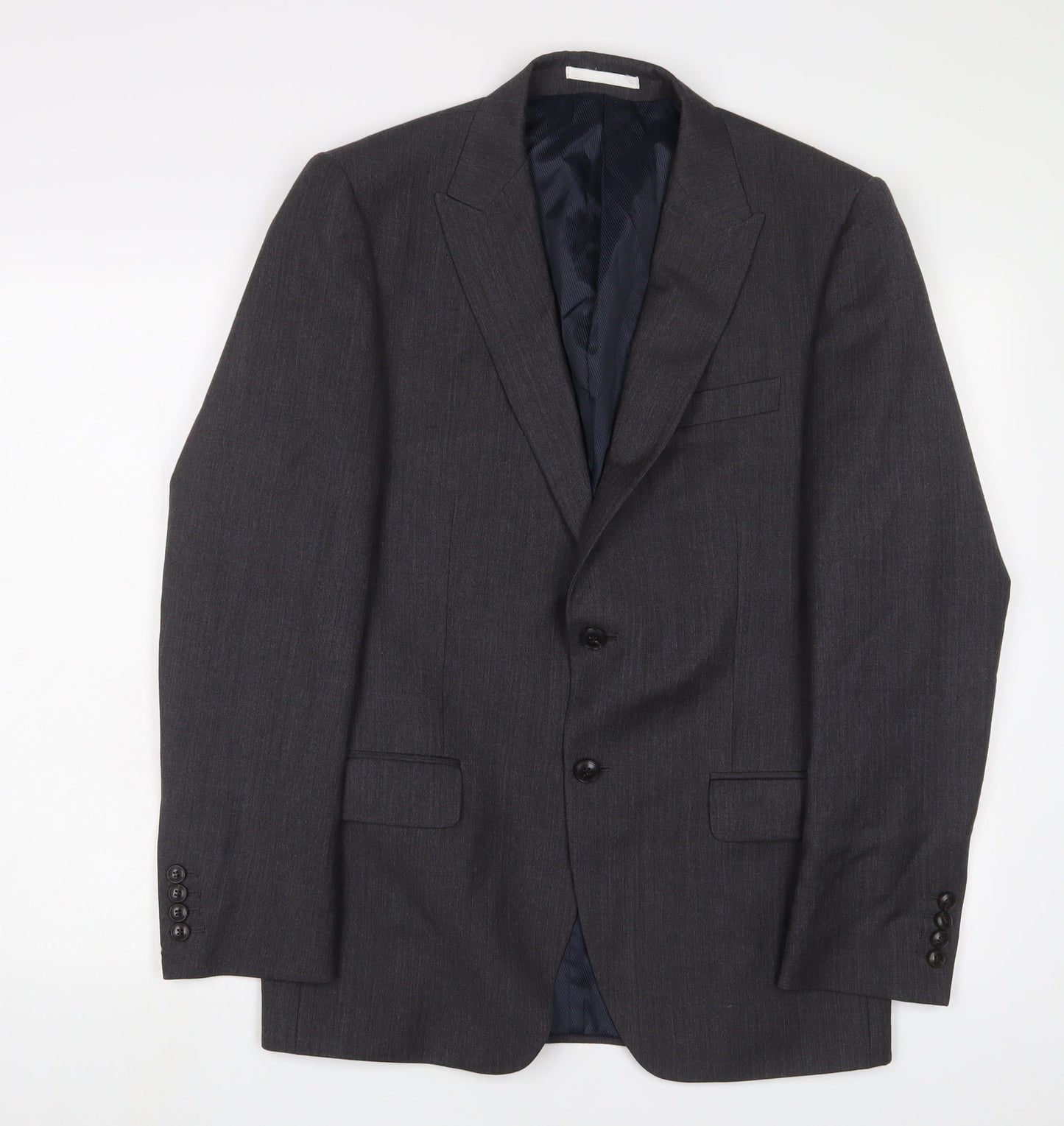 NEXT Mens Grey Wool Jacket Suit Jacket Size 38 Regular