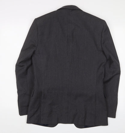 Next Mens Grey Wool Jacket Suit Jacket Size 38 Regular