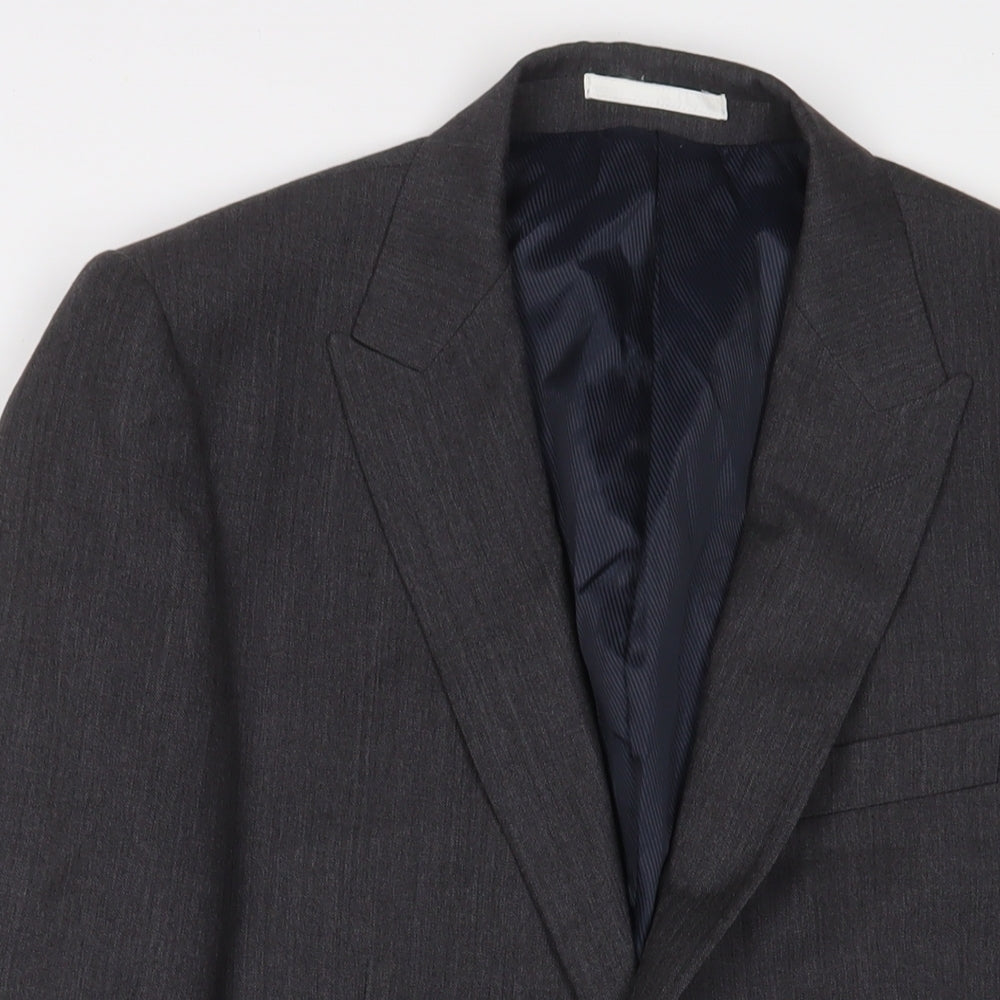 NEXT Mens Grey Wool Jacket Suit Jacket Size 38 Regular