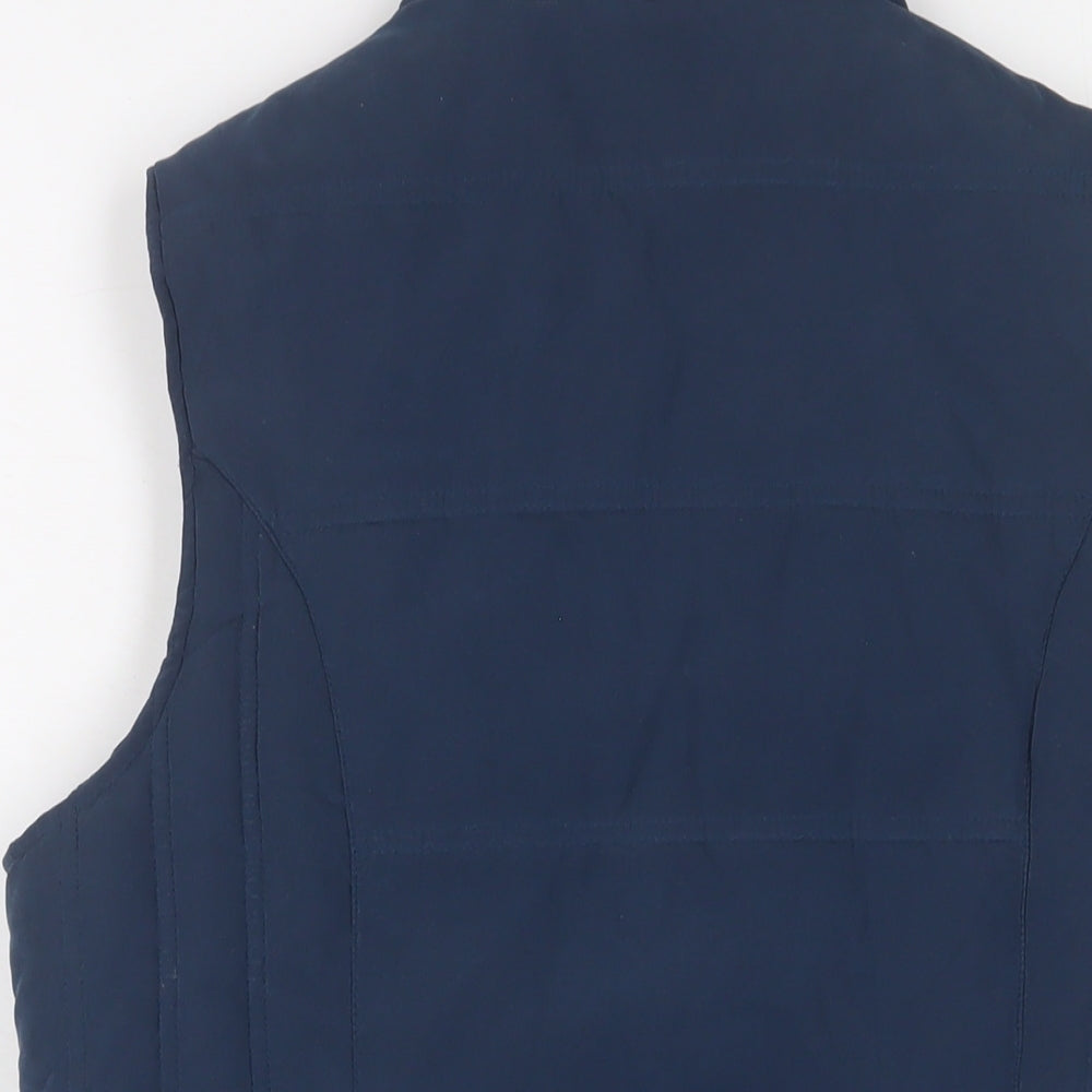 Damart Womens Blue Gilet Jacket Size 12 Zip