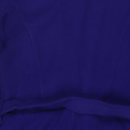Oasis Womens Blue Jacket Size L Tie