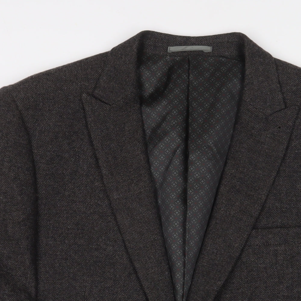 NEXT Mens Brown Wool Jacket Suit Jacket Size 44 Regular