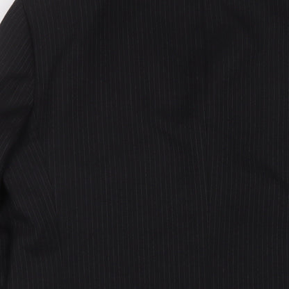 R.I. Collection Mens Black Wool Jacket Suit Jacket Size 40 Regular
