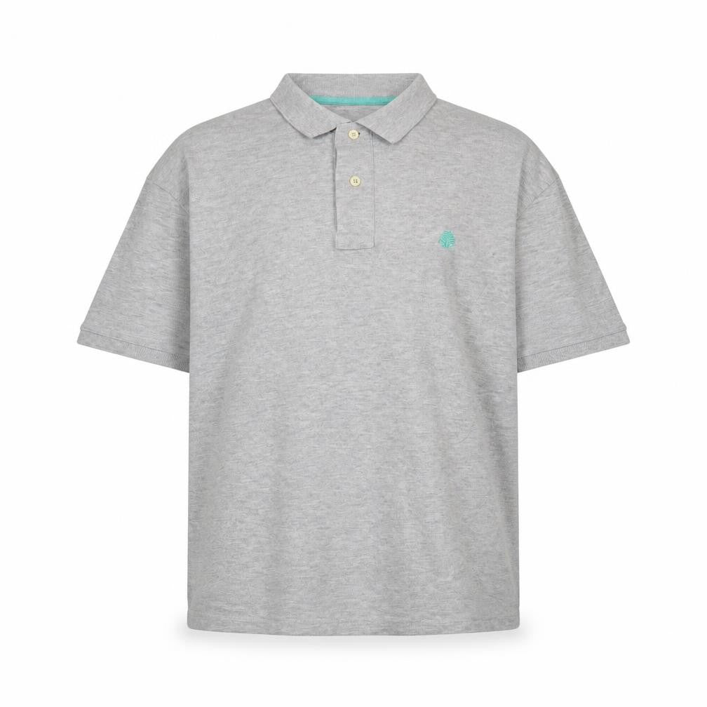 Springfield Mens Grey Cotton Polo Size 2XL Collared Button - Logo, Embroidered