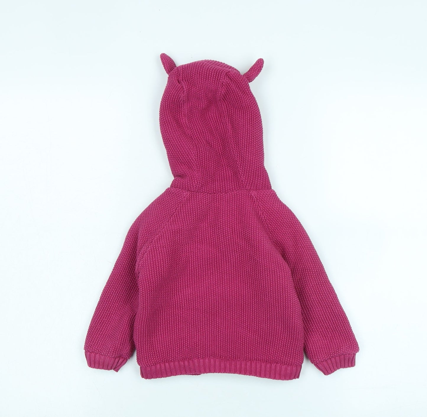 John Lewis Girls Pink Jacket Size 12-18 Months Button