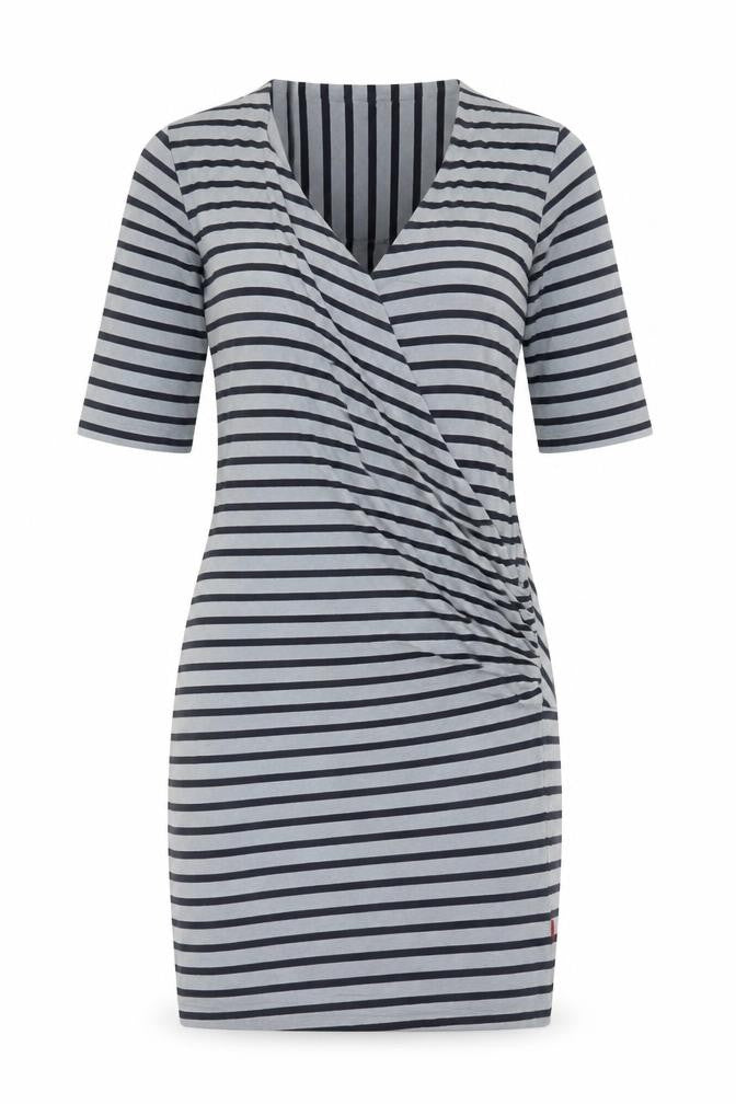 Jackpot Womens Grey Cotton Bodycon Size M V-Neck - Logo