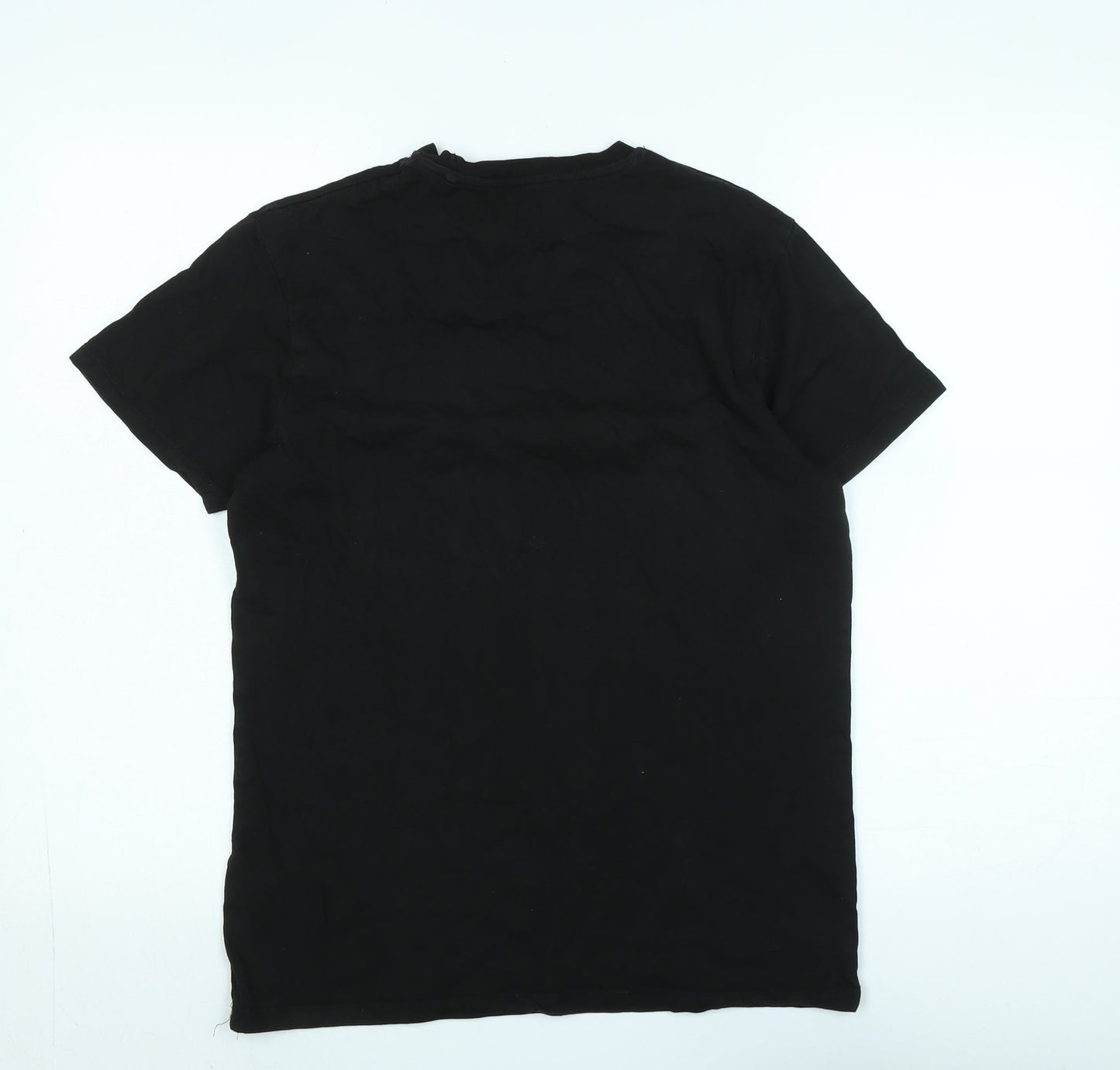Injustice Mens Black Cotton T-Shirt Size M Crew Neck - Logo