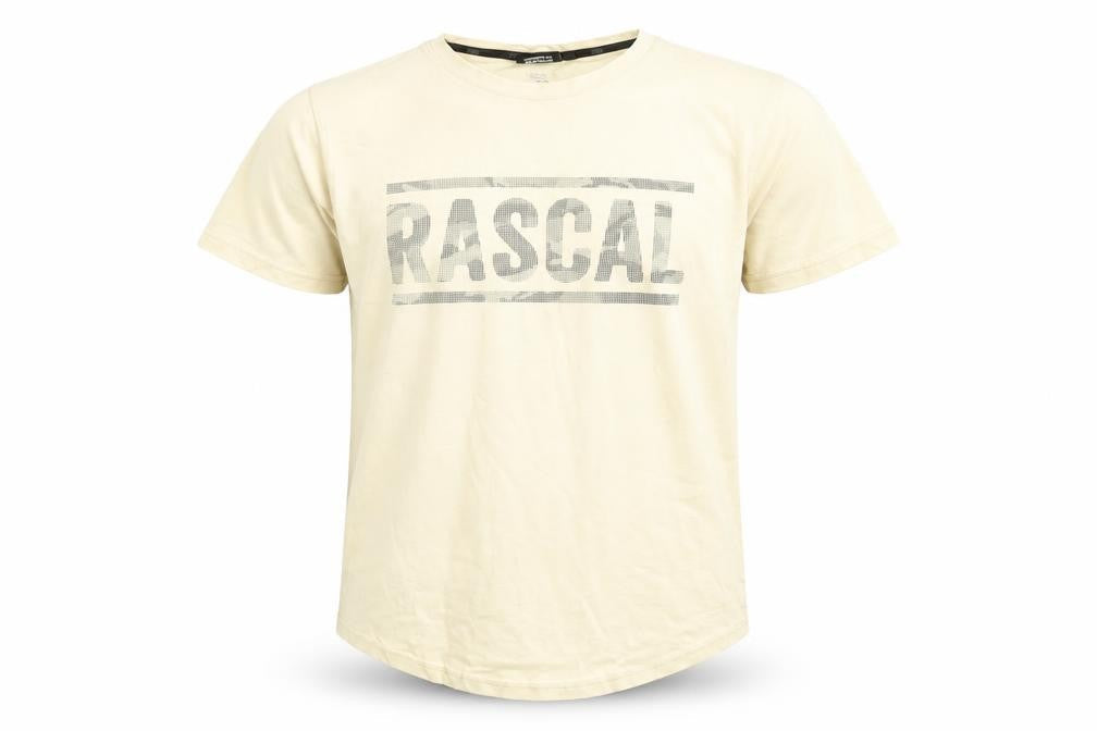 Rascal Boys Ivory Cotton Basic T-Shirt Size L Round Neck Pullover - Rascal