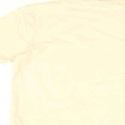Rascal Boys Ivory Cotton Basic T-Shirt Size L Round Neck Pullover - Rascal