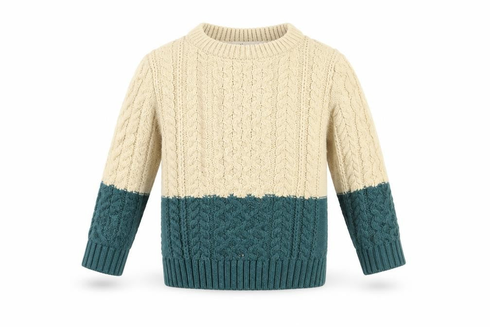 Minoti Baby Beige Acrylic Pullover Jumper Size 12-18 Months Pullover