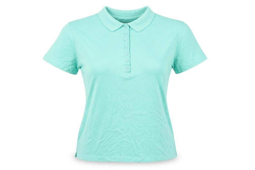 Lands' End Mens Blue Cotton T-Shirt Size M Collared