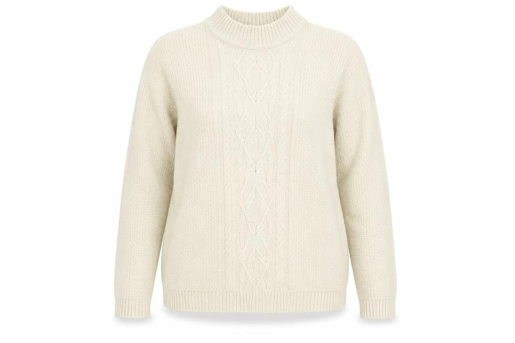 Isle Womens Grey Round Neck Acrylic Pullover Jumper Size 10 - Size 10-12