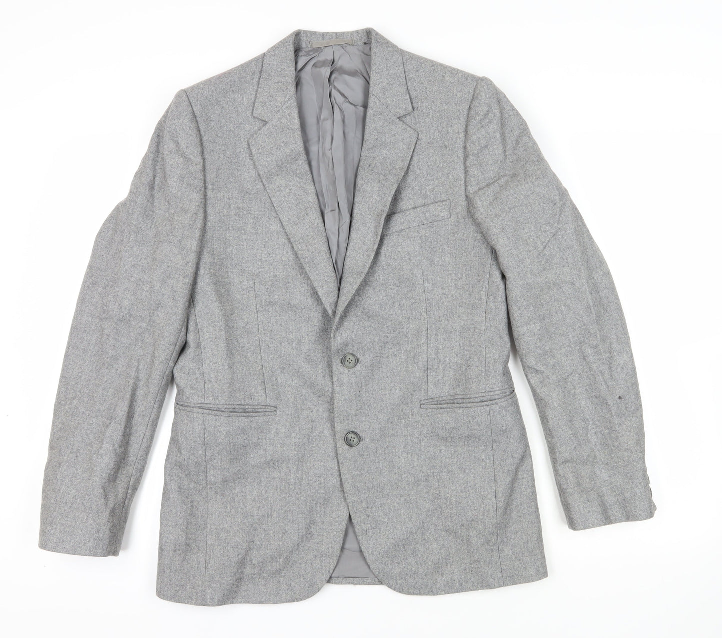 Falconry Designs Grey Blazer Size 38, Single-Breasted, Formal