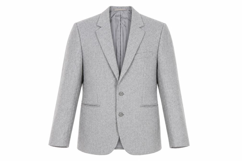 Falconry Designs Grey Blazer Size 38, Single-Breasted, Formal