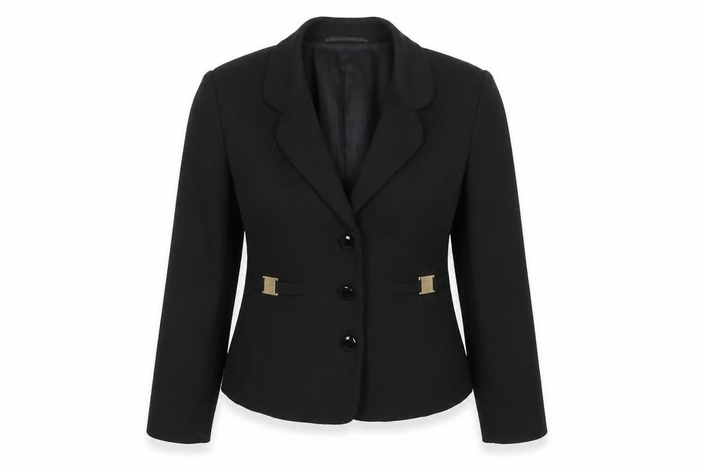 Precis Black Blazer Women Size 14 Classic Style