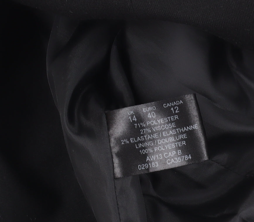 Precis Black Blazer Women Size 14 Classic Style