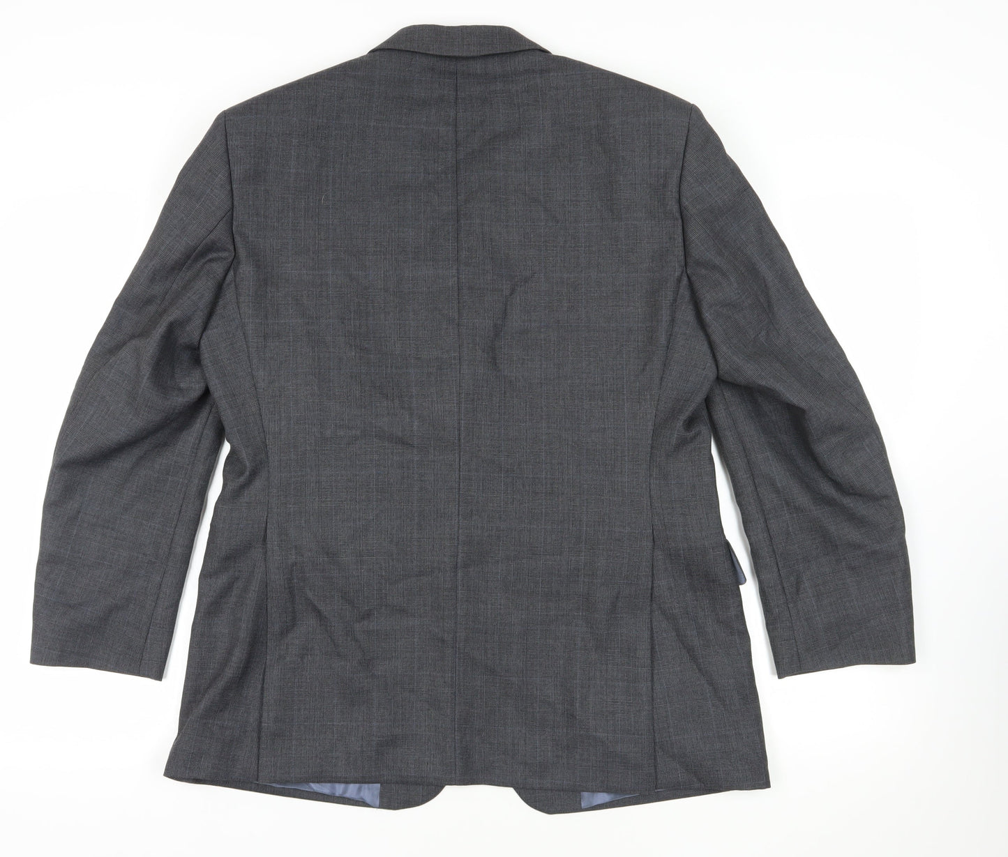 Berwin & Berwin Grey Wool Blazer, Size M, Two-Button