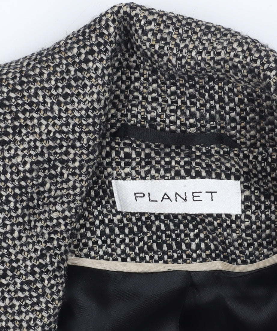 Planet Grey Tweed Blazer, Size 12, Classic Style