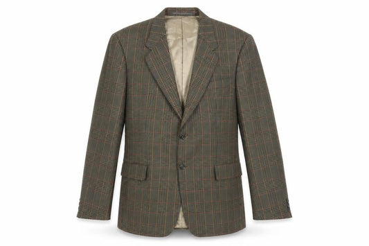 Gurteen Brown Check Blazer, Size L, Regular Fit