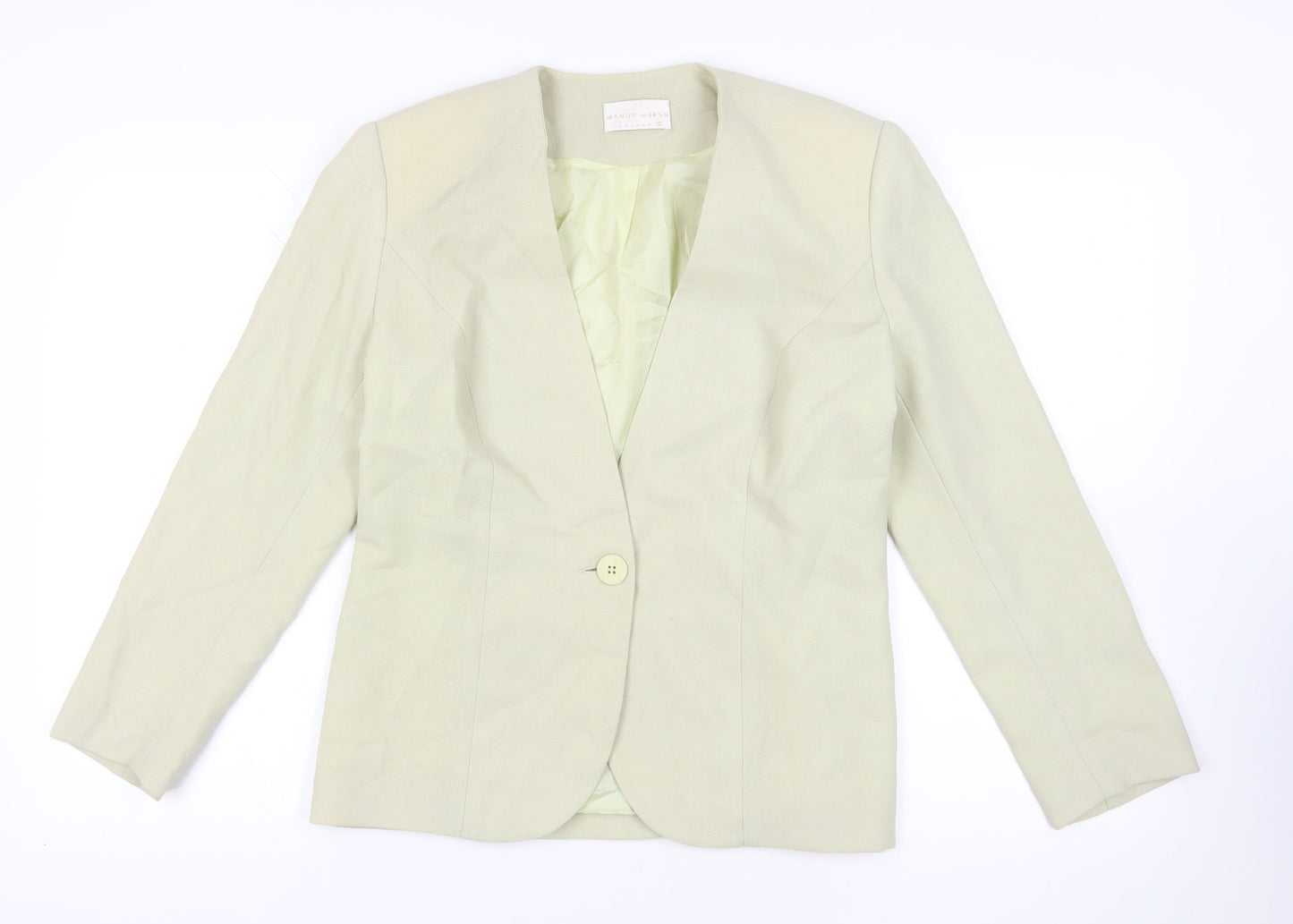 Mandy Marsh Beige Wool Blazer Size 10