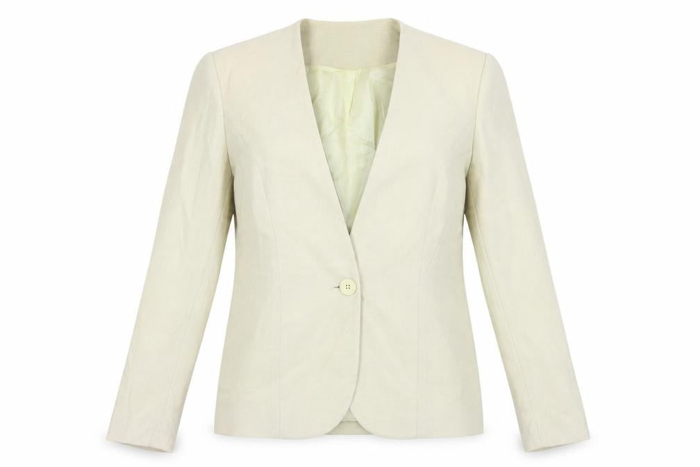 Mandy Marsh Beige Wool Blazer Size 10