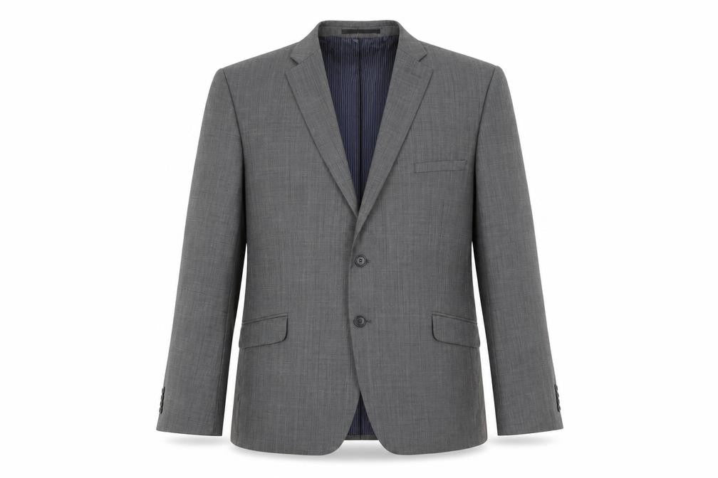 Daniel Hechter Grey Blazer, Size 48, Wool, Excellent