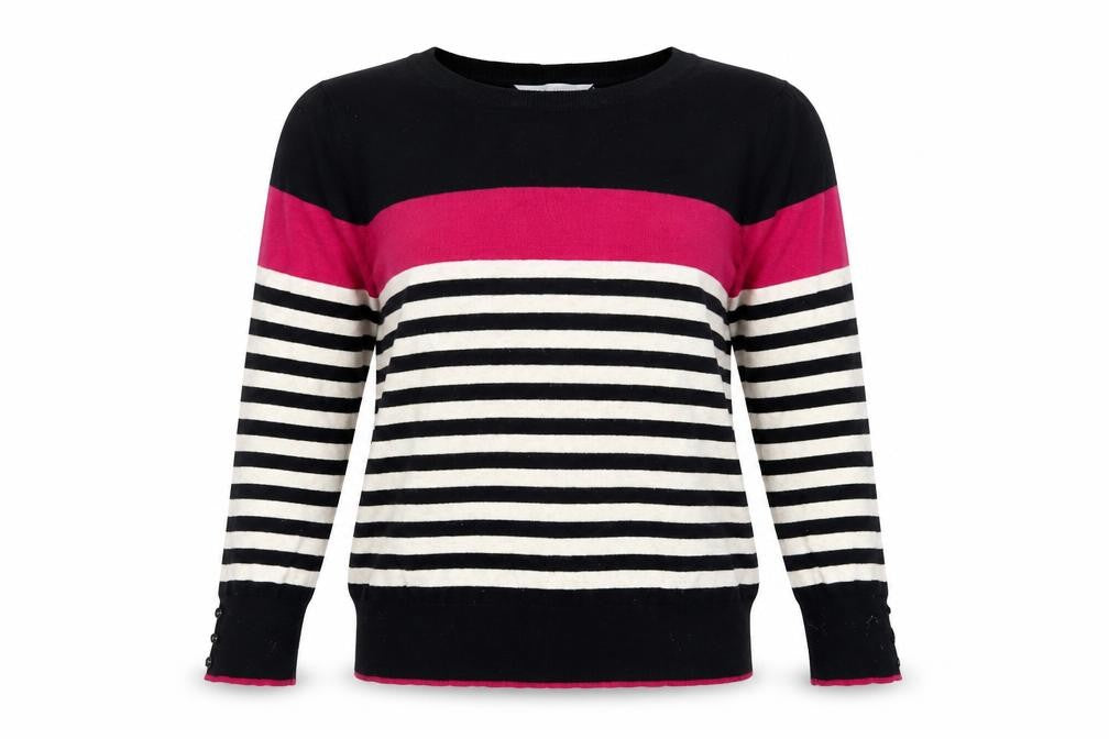 Red Herring Striped Multicoloured Jumper Size 12