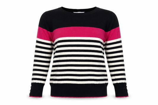 Front view of Red Herring Striped Multicoloured Jumper, size 12