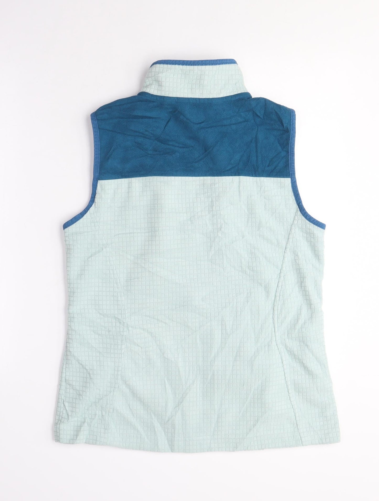 Lands' End Womens Blue Gilet Jacket Size S Zip
