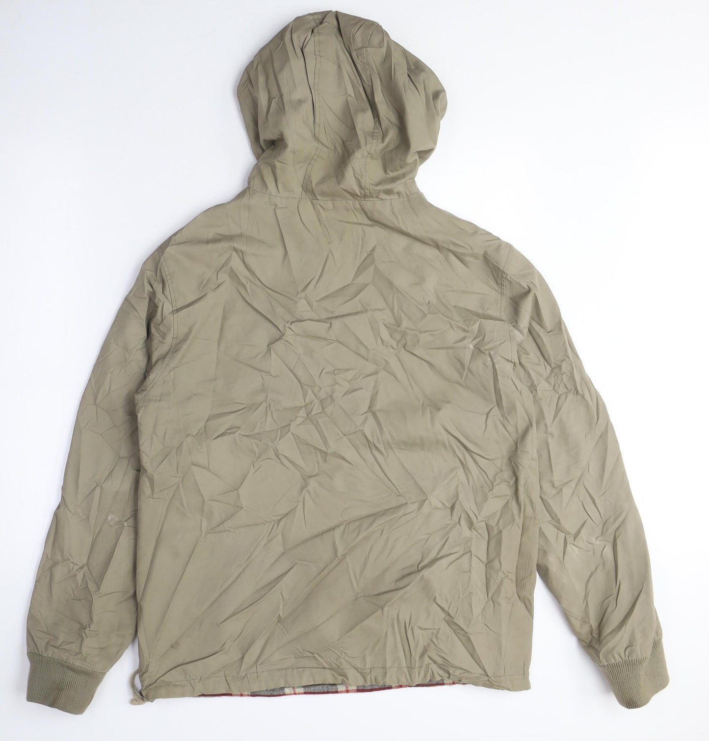 howies Mens Green Anorak Coat Size S Zip - Reversible