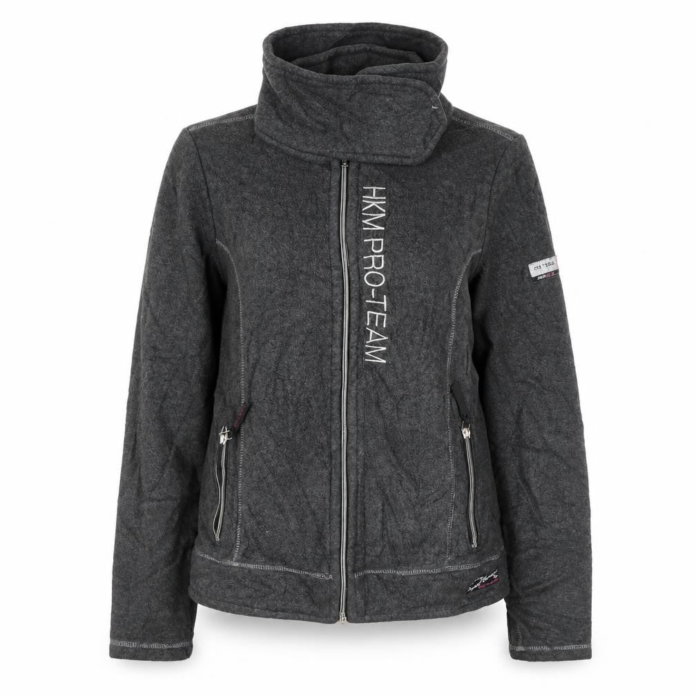 Pro-Team Womens Grey Polyester Full Zip Sweatshirt Size M Zip - High Neck