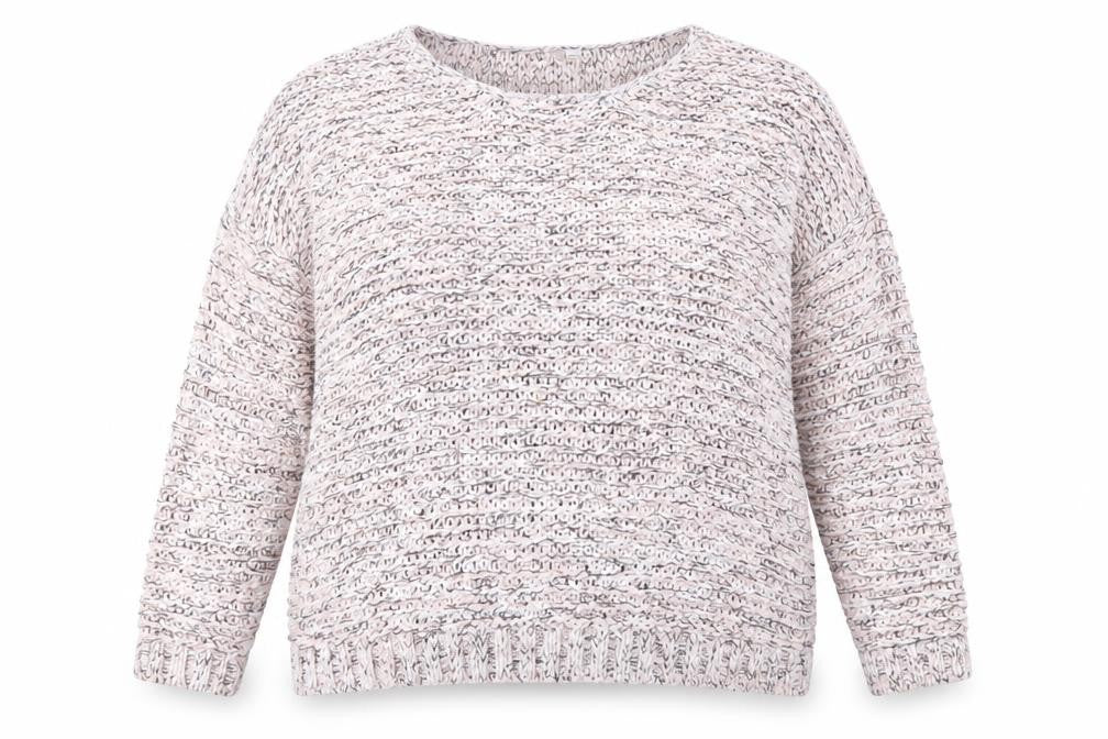 Anthology Womens Pink Round Neck Acrylic Pullover Jumper Size 20