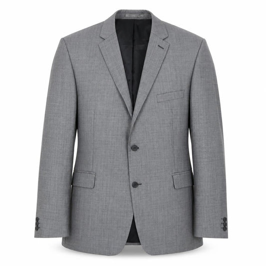 Karl Jackson Mens Grey Polyester Jacket Blazer Size 48 Regular