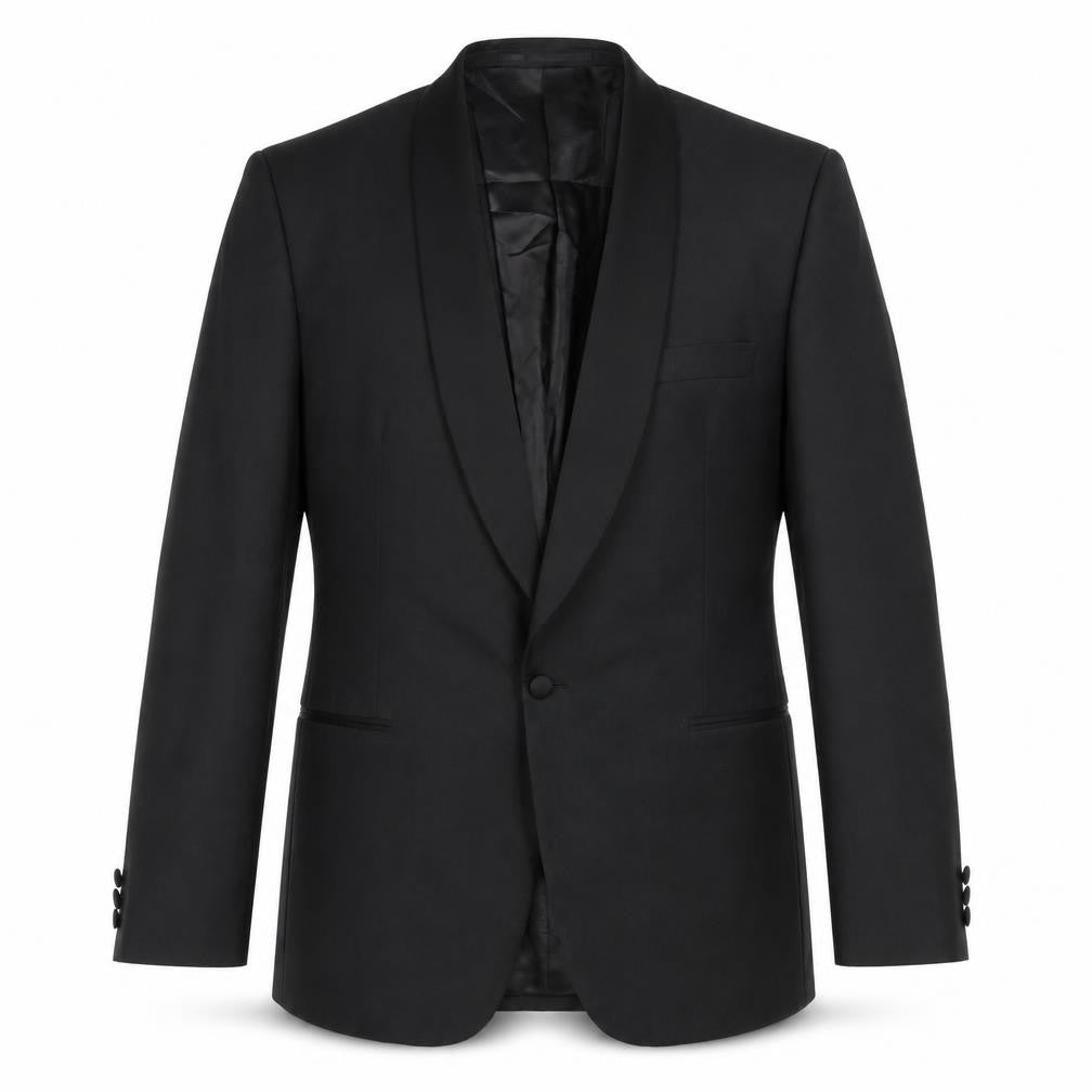 Scott & Taylor Mens Black Wool Jacket Blazer Size 42 Regular
