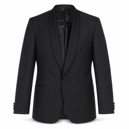 Scott & Taylor Mens Black Wool Jacket Blazer Size 42 Regular