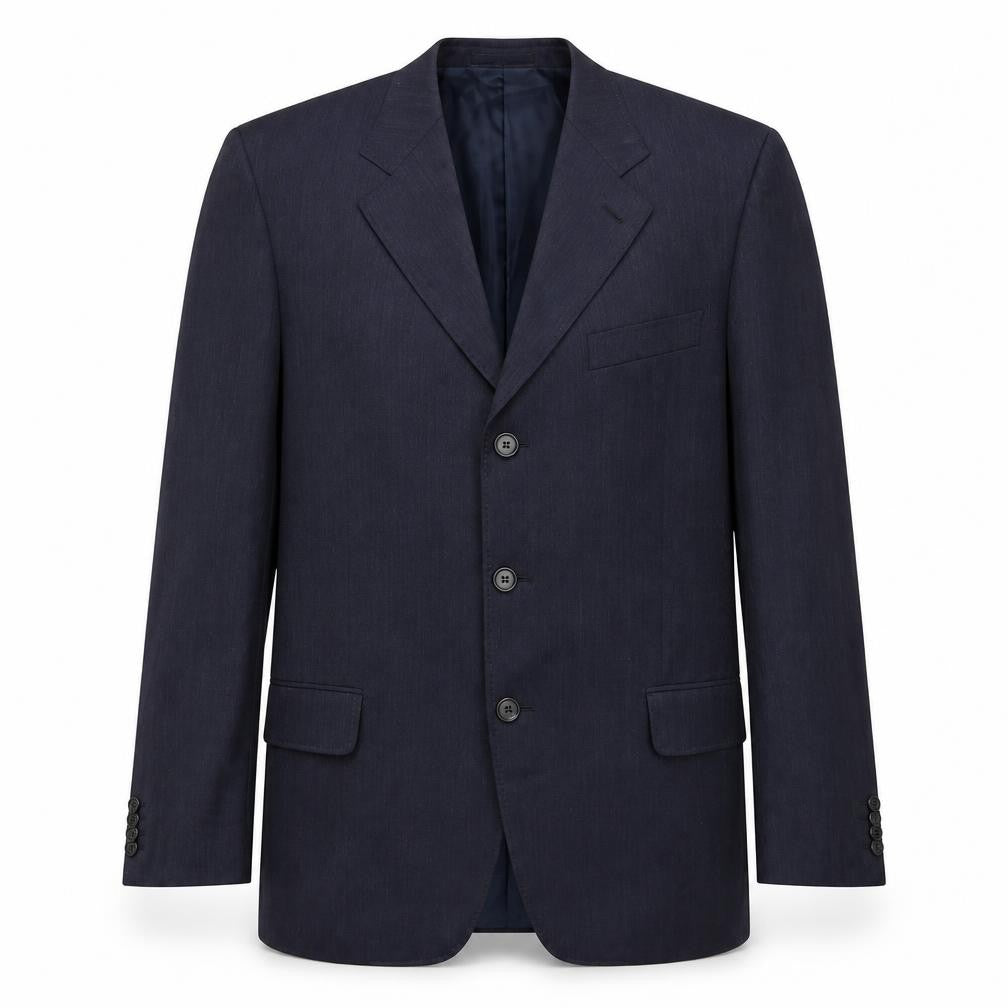 Dalton & Forsythe Mens Blue Wool Jacket Blazer Size 42 Regular
