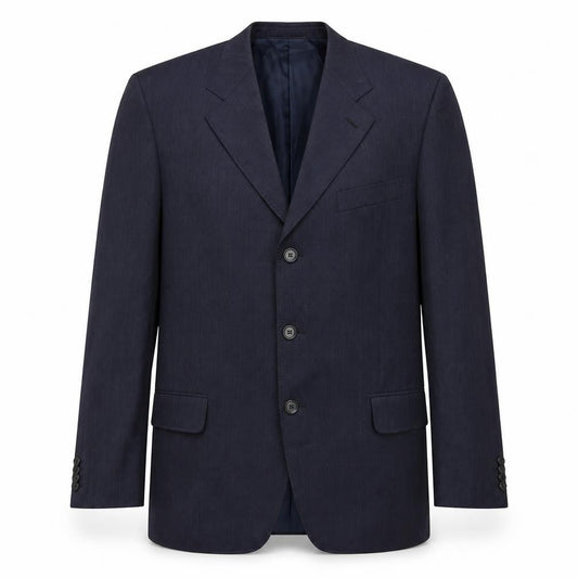 Dalton & Forsythe Mens Blue Wool Jacket Blazer Size 42 Regular