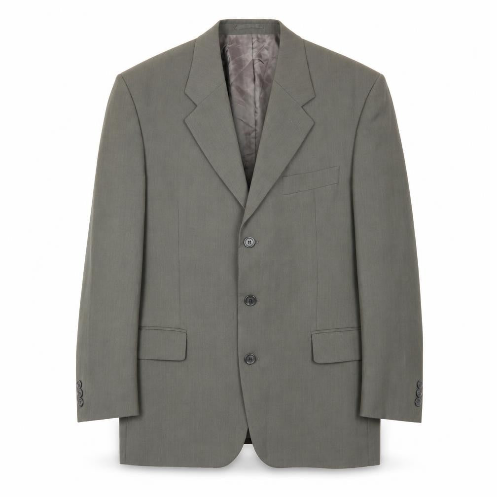 Lino Vierra Mens Grey Wool Jacket Suit Size 42 Regular