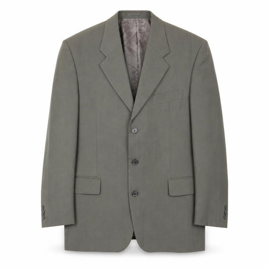Lino Vierra Mens Grey Wool Jacket Suit Size 42 Regular