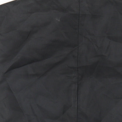 Preloved Youngs Mens Black Geometric Polyester Jacket Suit Waistcoat Size M Regular - Label