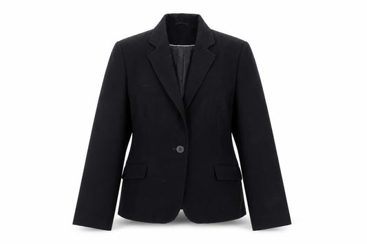 Berkertex Womens Black Polyester Jacket Blazer Size 14