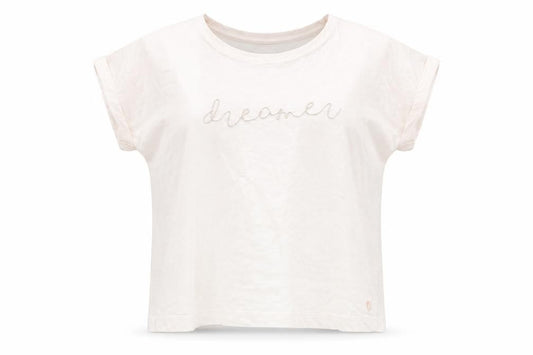 Iris & Edie Womens Pink Cotton Basic T-Shirt Size 8 Round Neck