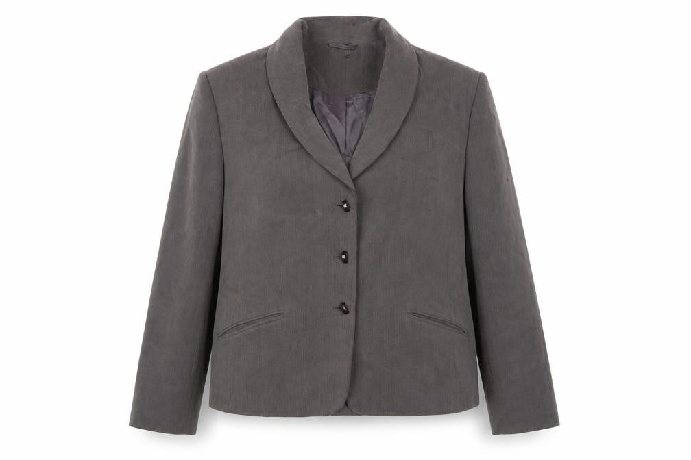 Minuet Womens Grey Jacket Blazer Size 16 Button