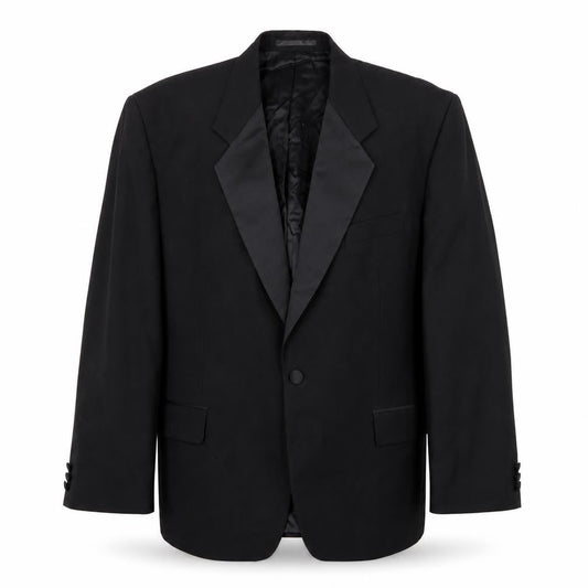 Horne Brothers Mens Black Wool Jacket Blazer Size 44 Regular